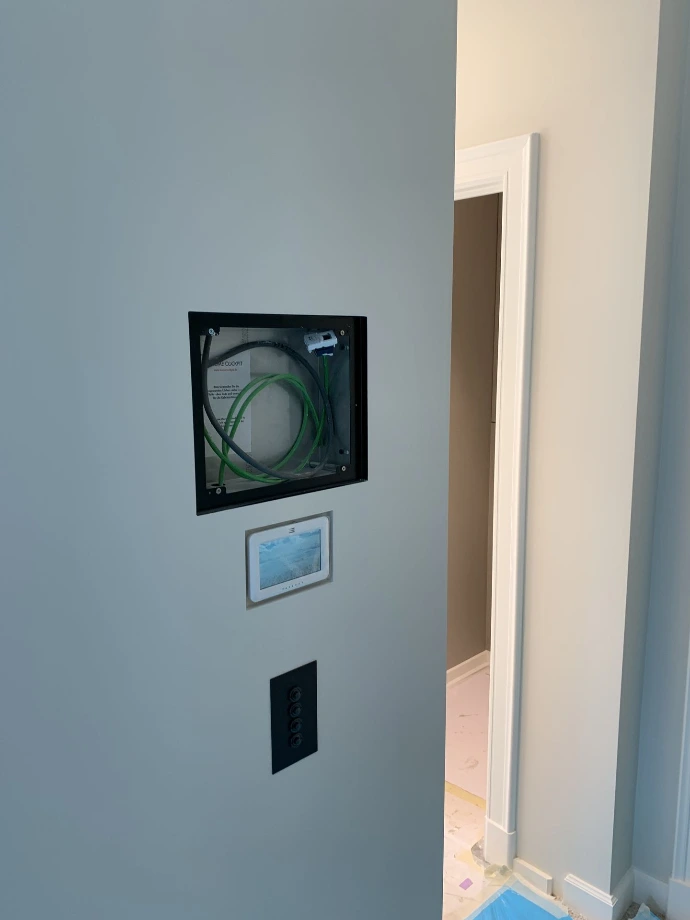 Commande domotique en cours d’installation